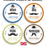 Бебешки стикери за всеки месец „Бебешки месечинки“