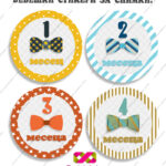 Бебешки стикери за всеки месец „Бебешки месечинки“