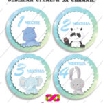 Бебешки стикери за всеки месец „Бебешки месечинки“